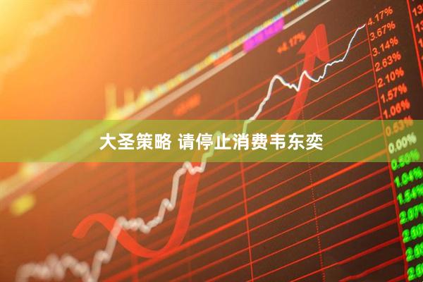 大圣策略 请停止消费韦东奕