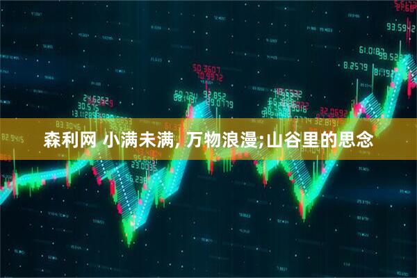 森利网 小满未满, 万物浪漫;山谷里的思念